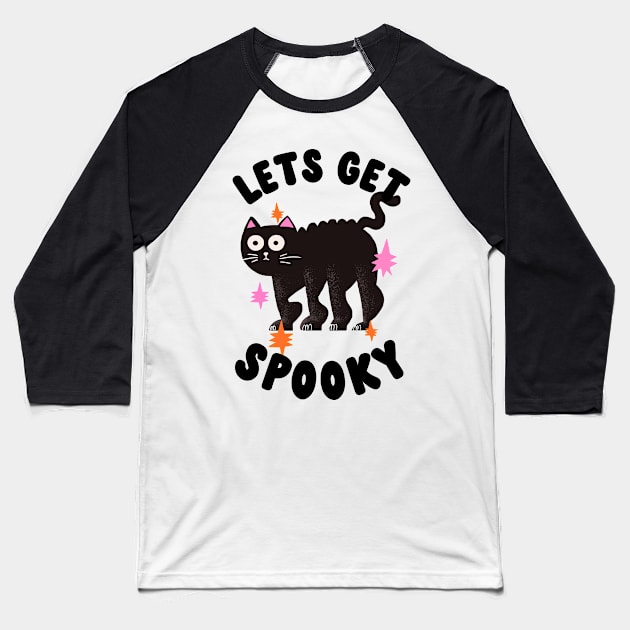 lets get spooky Baseball T-Shirt by goblinbabe